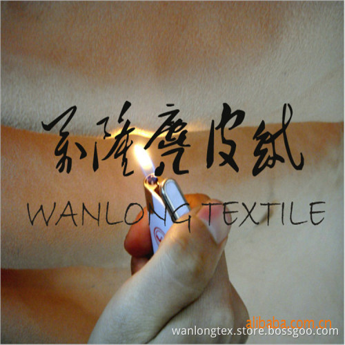 Ca117 Flame Retardant Suede Fabric for Sofa Uphlstery
